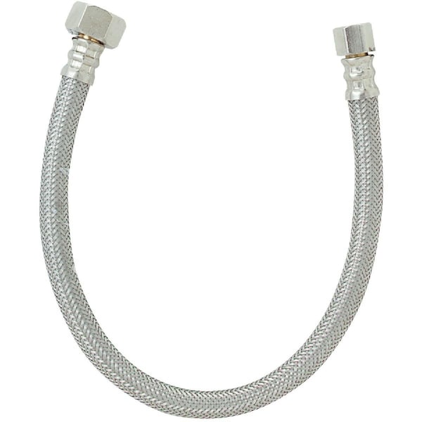 All-Source 3/8 In. C X 1/2 In. F X 16 In. L Stainless Steel Faucet Connector 496-002DIB - main